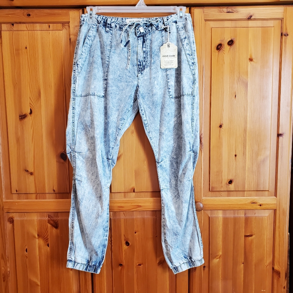 MIND CODE |  denim Joggers L New